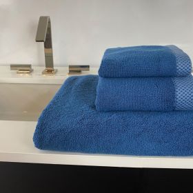 BedVoyage Luxury viscose from Bamboo Cotton Towel Set 3p - Indigo