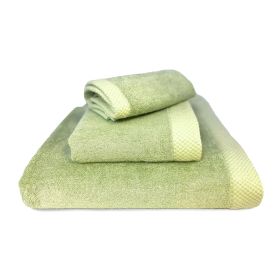 BedVoyage Luxury viscose from Bamboo Cotton Towel Set 3p - Sage