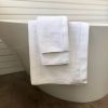 BedVoyage Luxury viscose from Bamboo Cotton Towel Set 3pc - White