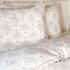BedVoyage Luxury 100% viscose from Bamboo Duvet Cover with Shams, 3pc, King-Cal King - Damask