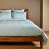 BedVoyage Luxury 100% viscose from Bamboo Duvet Cover with Shams, 3pc, King-Cal King - Sky