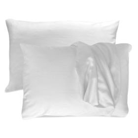 BedVoyage Luxury 100% viscose from Bamboo Pillowcase Set, Standard - White