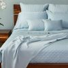 BedVoyage Luxury 100% viscose from Bamboo Quilted Coverlet, King - Sky