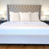 BedVoyage Luxury 100% viscose from Bamboo Quilted Euro Sham, 1pc - Ivory