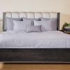 BedVoyage Luxury 100% viscose from Bamboo Quilted Euro Sham, 1pc - Platinum