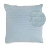 BedVoyage Luxury 100% viscose from Bamboo Quilted Euro Sham, 1pc - Sky