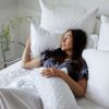 BedVoyage Luxury 100% viscose from Bamboo Quilted Euro Sham, 1pc - White