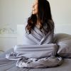 BedVoyage Luxury 100% viscose from Bamboo Bed Sheet Set, Queen - Platinum