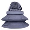 BedVoyage Luxury 100% viscose from Bamboo Bed Sheet Set, Queen - Platinum