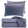 BedVoyage Luxury 100% viscose from Bamboo Bed Sheet Set, Queen - Platinum