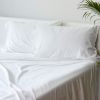 BedVoyage Luxury 100% viscose from Bamboo Bed Sheet Set, Queen - White