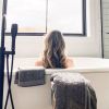 BedVoyage Melange viscose from Bamboo Cotton Bath Sheet Set 3pc - Charcoal (1 Bath Sheet, 2 Hand Towels)