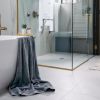 BedVoyage Melange viscose from Bamboo Cotton Bath Sheet Set 3pc - Charcoal (1 Bath Sheet, 2 Hand Towels)