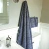 BedVoyage Melange viscose from Bamboo Cotton Bath Sheet Set 3pc - Charcoal (1 Bath Sheet, 2 Hand Towels)