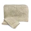 BedVoyage Melange viscose from Bamboo Cotton Bath Sheet Set 3pc - Sand (1 Bath Sheet, 2 Hand Towels)