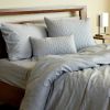 BedVoyage Melange viscose from Bamboo Cotton Duvet Cover, Twin - Silver