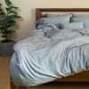 BedVoyage Melange viscose from Bamboo Cotton Duvet Cover, Twin - Silver