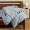 BedVoyage Melange viscose from Bamboo Cotton Duvet Cover, Twin - Silver