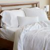 BedVoyage Melange viscose from Bamboo Cotton Duvet Cover, Queen - Snow