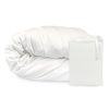 BedVoyage Melange viscose from Bamboo Cotton Duvet Cover, Queen - Snow