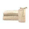 BedVoyage Melange viscose from Bamboo Cotton Quilted Coverlet - King - Sand