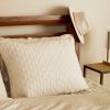 BedVoyage Melange viscose from Bamboo Cotton Quilted Standard Shams 2pk - Sand