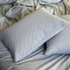 BedVoyage Melange viscose from Bamboo Cotton Quilted Standard Shams 2pk - Silver