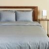 BedVoyage Melange viscose from Bamboo Cotton Quilted Standard Shams 2pk - Silver