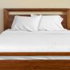 BedVoyage Melange viscose from Bamboo Cotton Bed Sheets, Queen - Snow