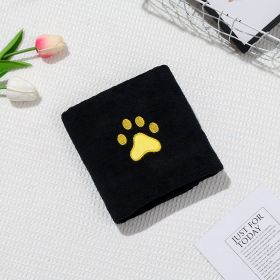 Dog Cat Quick-drying Bath Towel Soft Absorbent Coral Fleece Pet Bath Towel (Option: Navy Blue-50 × 90)