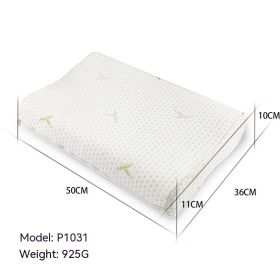 Memory Pillow Slow Rebound Wave Neck Protector (Option: Rainbow Pillow-53x37x11x9cm)